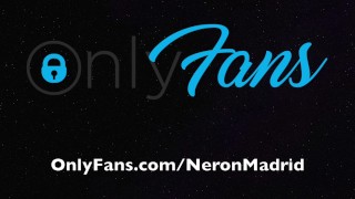 Neron jerks his big pierced cock till cumming