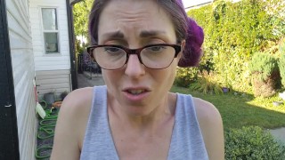 Bitchy Neighbour Wets Herself in Front of You