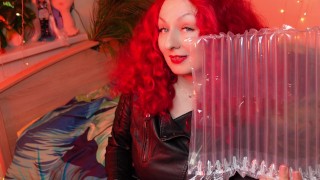 ASMR transparent film with air bubbles