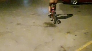 Sexy Girl riding bike naked in a public road - Risky but she loves that - Hotsportfit Girl