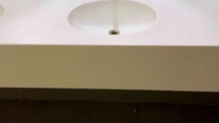 RISKY JERKING IN PUBLIC TOILETS