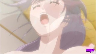 Hentai Pros - Akitoshi Fucks His Stepsister Hitomi & Shinigami Mina Who Are Both Impregnated By Him