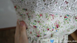 RUBBED PUSSY ABOUT GUY'S COCK AND GOT ​​CUM IN PANTIES