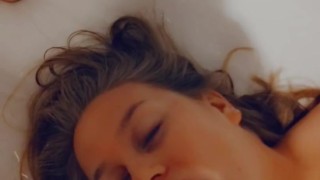 Gorgeous swedish amateur slut sucks amazing cock and takes a facial
