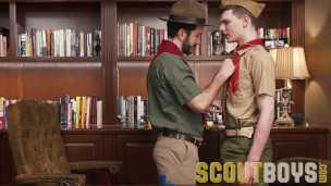 Scoutmaster Cums On Young Scouts Face