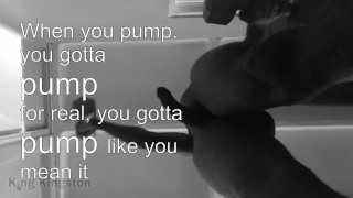 Workout out, dick swinging!