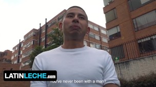 Latin Leche - Fit Hetero Latino Gaggs On Stranger's Thick Cock And Prays His GF Never Finds Out