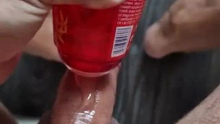 Fast CUMSHOT with fake PUSSY