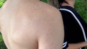 Husband shares wife with teammate after losing baseball game bet / Public fucking / amateur hotwife