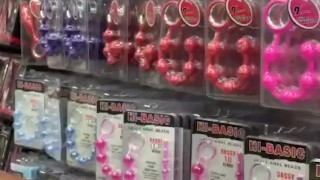 FLASHING HER ASS while we shop for sex toys. BUY MORE FOR US. WE WILL AUCTION THEM !!!!❤️🥰🤑📧❤️