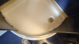 Horny guy with nice, hot cock need to fuck his his toy and cuming outside 