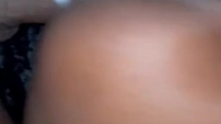 Creamy tight black pussy