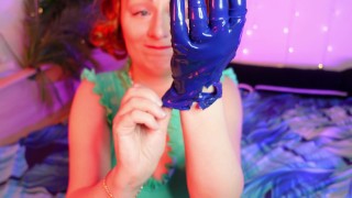 Latex Ripped Damaged Gloves - Destroyed Rubber Gloves - Fetish video