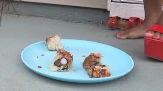 trampling, stomping, crushing, food porn, crush, crushing, heels, high heels, stomp, foot, feet, sol