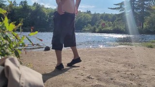 Very Shy Skinny dipping at the beach