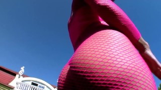 Jasmina Euro Only Anal Facial with Mugur & Lauro Giotto outdoor teasing, body stockings, Ass Tease#2