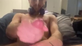 STROKING BIG WHITE COCK - BWC JERKING DICK