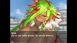 Drink Bar Maid Cg + final teniendo sexo con una hermosa morena de grandes pechos