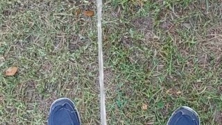 Risky Pissing Outside