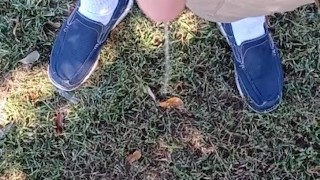 Risky Pissing Outside