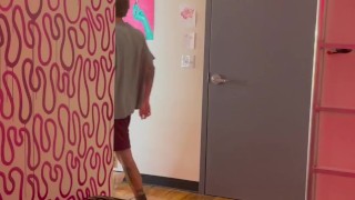 Transformed into Scarlett (dressed up like a girl)