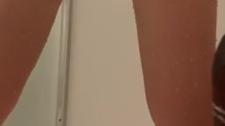 teen playing with pussy in the shower 