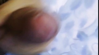 Horny guy jerking in the shower moaning and cumming a lot