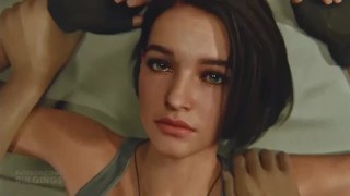 Jill Valentine anal and creampie - Resident Evil