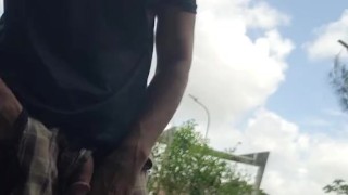 Exhibicionist latin in the park