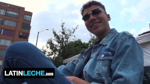 Latin Leche - "It's huge! Would it fit into your butt? - Perv Cameraman Asks Sexy Latino Twink