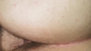 Step sister almost breaks my bed in reverse cowgirl. Look at her cum. 