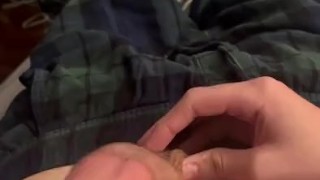 Making my 18 years old slave ruin his orgasm