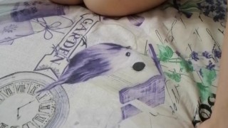 Intense penetration with toy for girl small tits