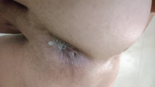Twink cum farts right after bareback