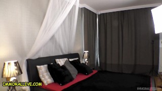 SHY Ginger TEEN with HUGE TITS Alice Wayne Gets Two Cumshots - Immoral Live