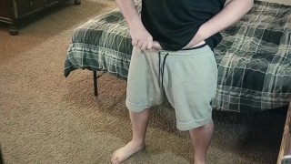 DUDE SLOW STROKES ROCK HARD COCK UNTIL UNLEASHES THICK CUM LOAD