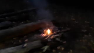 Facesitting in my girlfriend in the dark forest - Lesbian_illusion