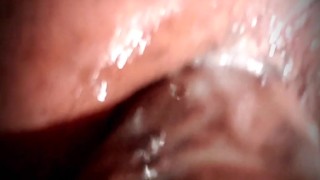Close up gape