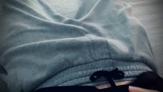 Sexy Soft Skin Guy Strokes Perfect Cock in Grey Briefs