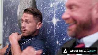 HETEROFLEXIBLE - Killian Knox Almost Caught Barebacking Ripped Stranger In Public Office!