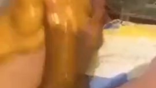 Mi gran verga llena de lubricante 🥵🔥🥵🔥