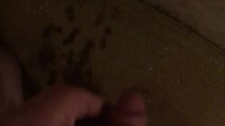Pissing on the wall cuz im lazy