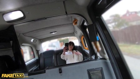 Fake Taxi - Innocent looking Italian babe in glasses takes naughty selfies before being fucked hard by big dick