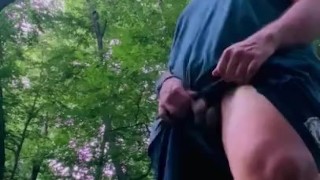 Peeing outside