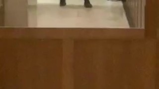 Twink jerking off and cumming in public trying to get caught by stranger