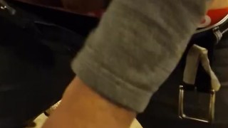 Jerking off with my bf in the basement