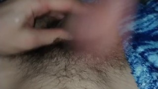 Slapping a big dick on the stomach
