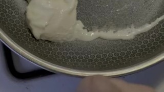 CuriusKinkyCouple-Adding Some Flavor to My Morning Eggs by Cumming on Them Great to Eat