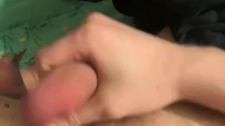 Almost hands free cumshot