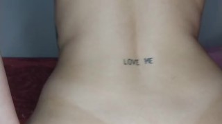 rubbing pussy on pillow